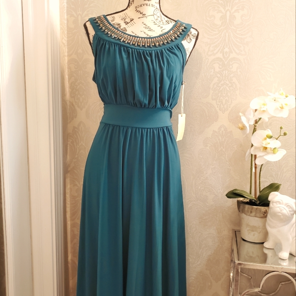 NWT Sandiva Embellished Full Length Dress